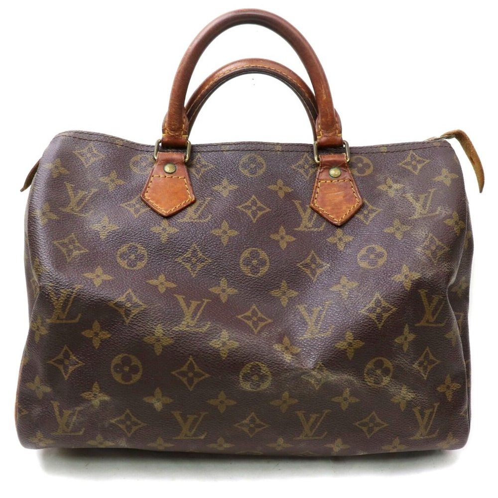 Auth Louis Vuitton Speedy 30 Satchel Bag #2920L14